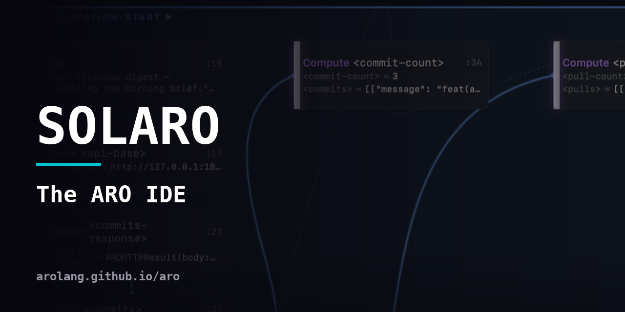 Solaro - The ARO IDE